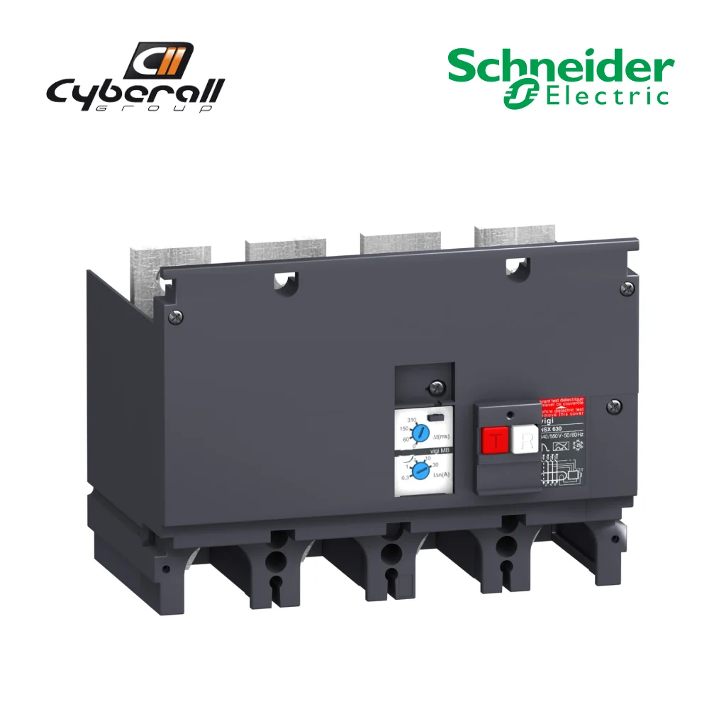 Schneider Electric-Cyberall-switch Vigi MB 4 pole 200-440V AC 0.3-30A (NSX400/630) reference: LV432456