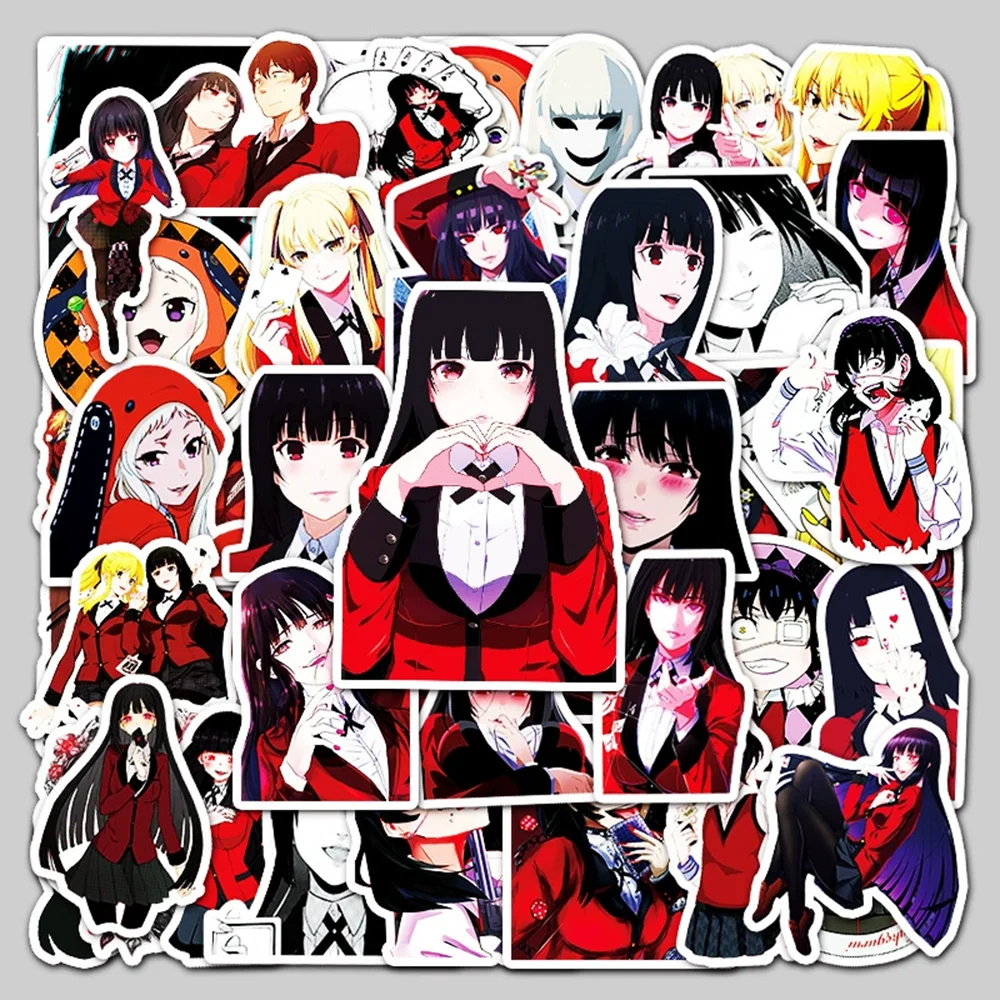 10/30/50pcs Stations Anime Crazy Gambling Abyss Stickers PVC Material DIY Refrigerator And Laptop Scrapbook Waterproof Stickers.