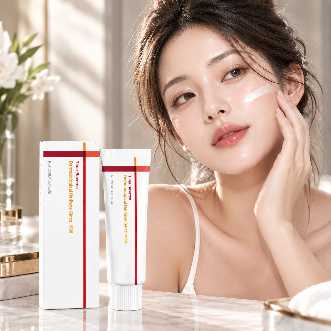 Time Reverse Firming Cream for Sagging Skin Elasticity Enhancement Anti Aging Wrinkle Remover Retinol Collagen Cream Moisturizer