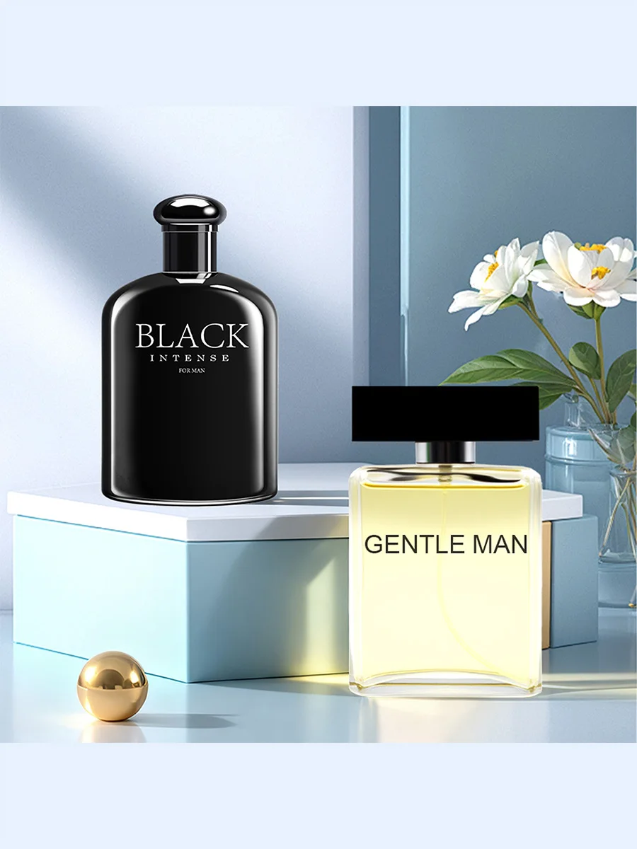 طقم كولونيا رجالي 2 عبوة/200 مل مع روائح عطرية حارة، رائحة توقيع للرجال، طقم هدايا له #1