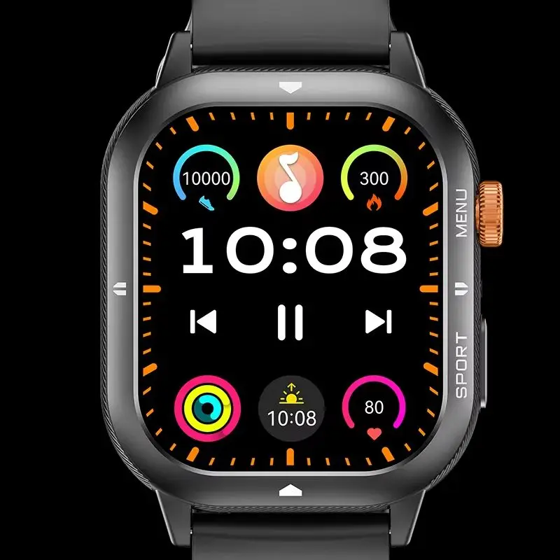 

Спортивные умные часы Leadoys C30 для женщин и мужчин с управлением музыкой, фитнес-трекер, монитор сна, счетчик шагов и будильник