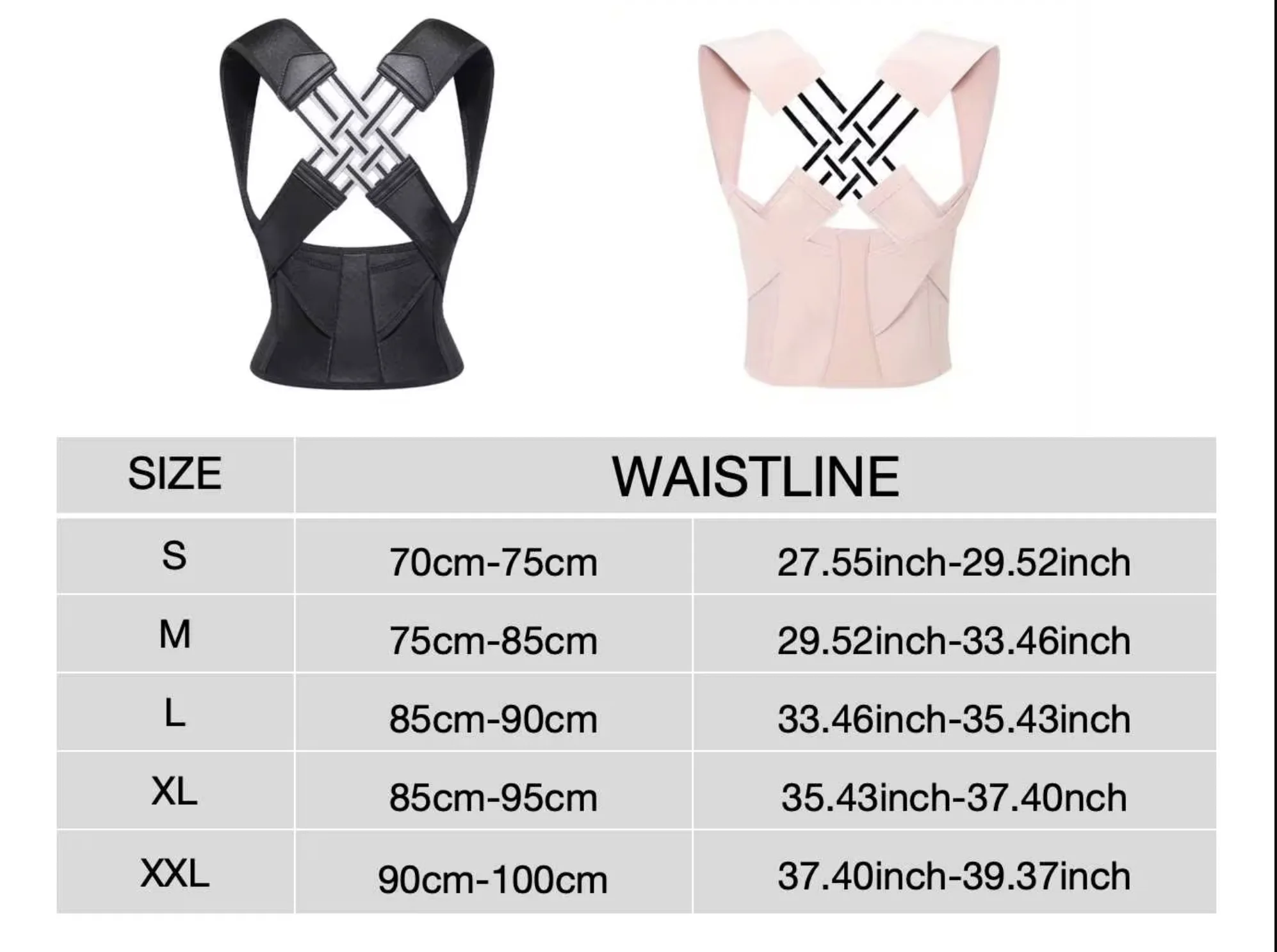 Adjustable Posture Corrector Back Support Belt Men Women Spine Alignment Lumbar Shoulder Brace Upper Back Pain Relief - view 5