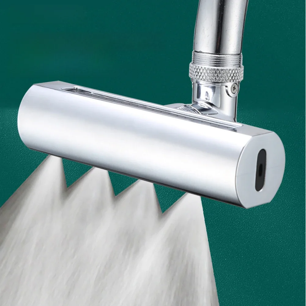 Drehbarer Wasserfall Küchen armatur modernes Design Gewinde Anti-Spritz-Gerät Dreh verstärker
