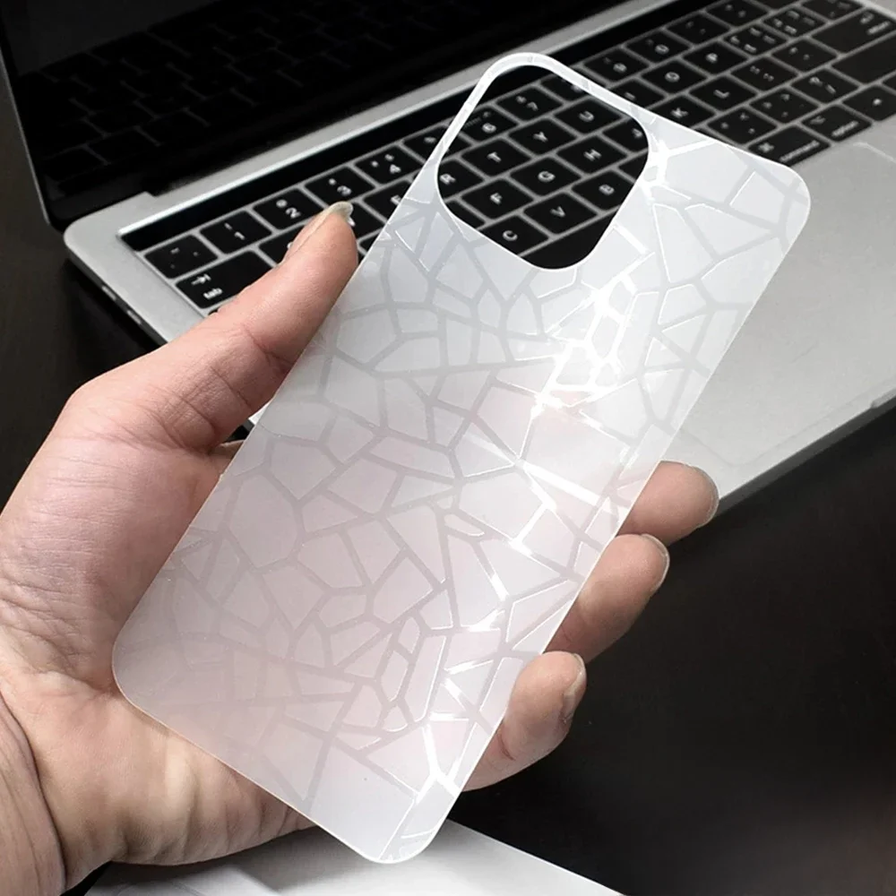 Nowa folia 3D, przezroczysta, matowa na tył telefonu iPhone 17 16 15 Pro Max 15 14 Plus 13 12Mini XR 11 X XS, naklejka na tylną obudowę, rok 2026 — zdjęcie 2