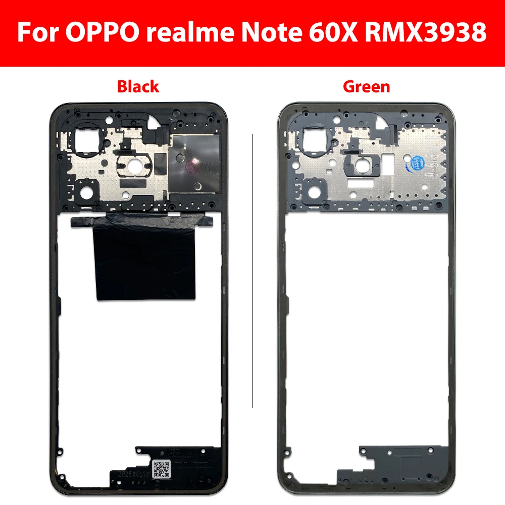 For OPPO realme Note 60X RMX3938 Middle Housing Frame Middle Housing Holder Cover Replacement