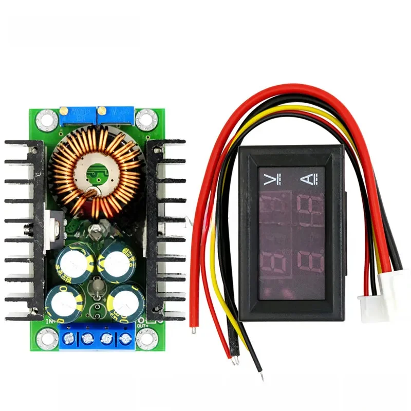 DC 9A 300W 150W Przetwornica podwyższająca Step Down Buck Converter Moduł zasilania DC 0-100V 10A Woltomierz cyfrowy Amperomierz Podwójny wyświetlacz — zdjęcie 2