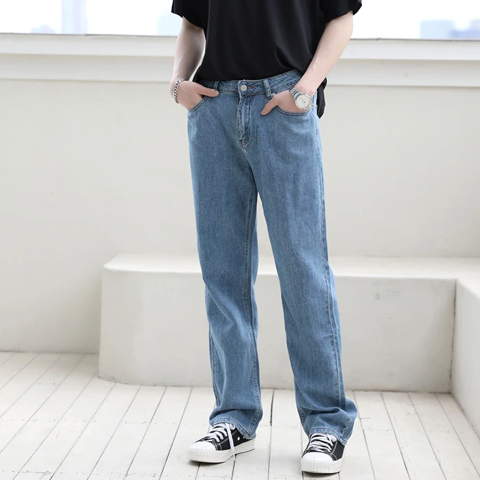 Blue Washing Long Long Denim Pants 26-38 Fast Delivery