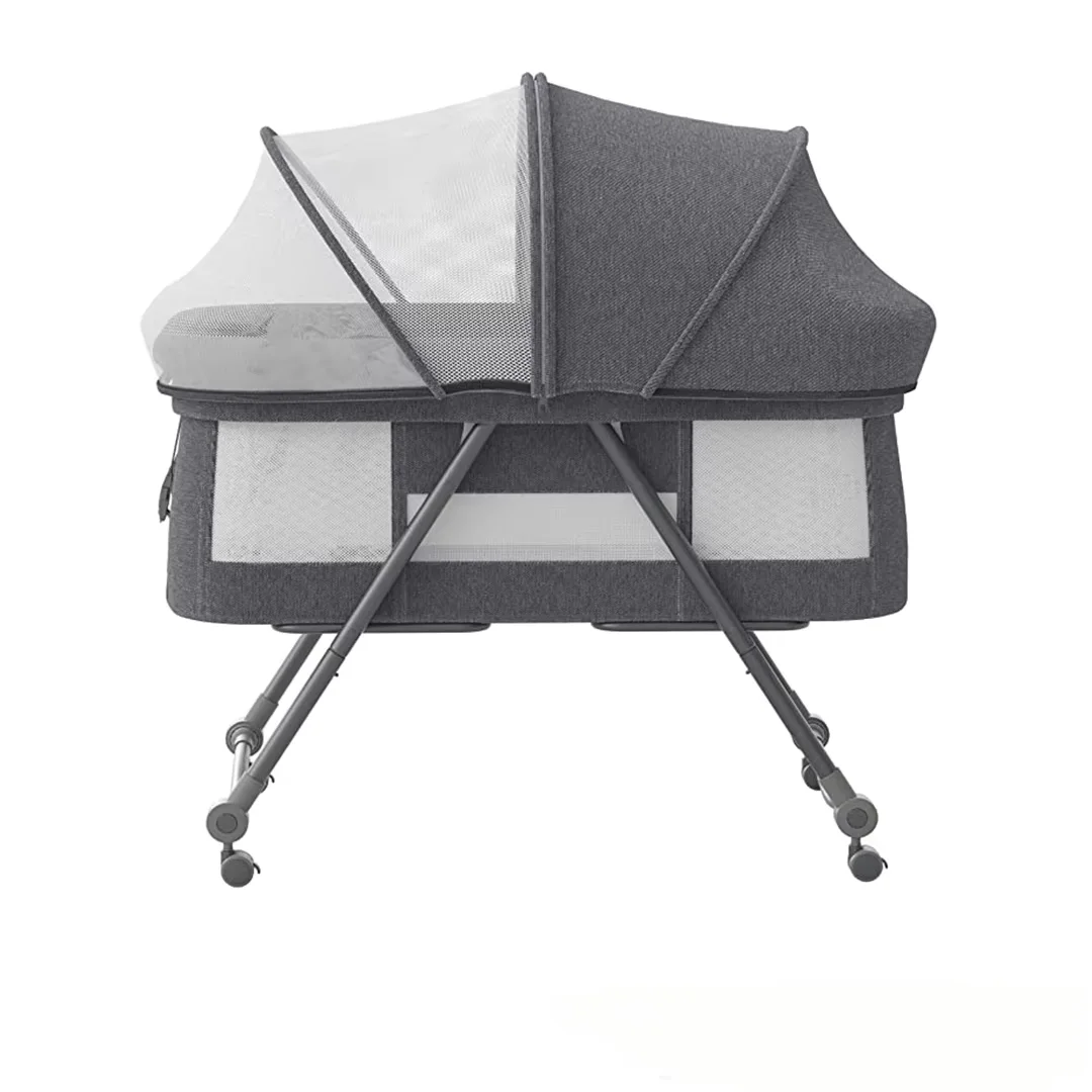UBRAVOO Baby Grab-and-Go Reisebett XYT-001 – Umwandelbares Schaukelbett mit Matratze und geräuschlosen Rädern