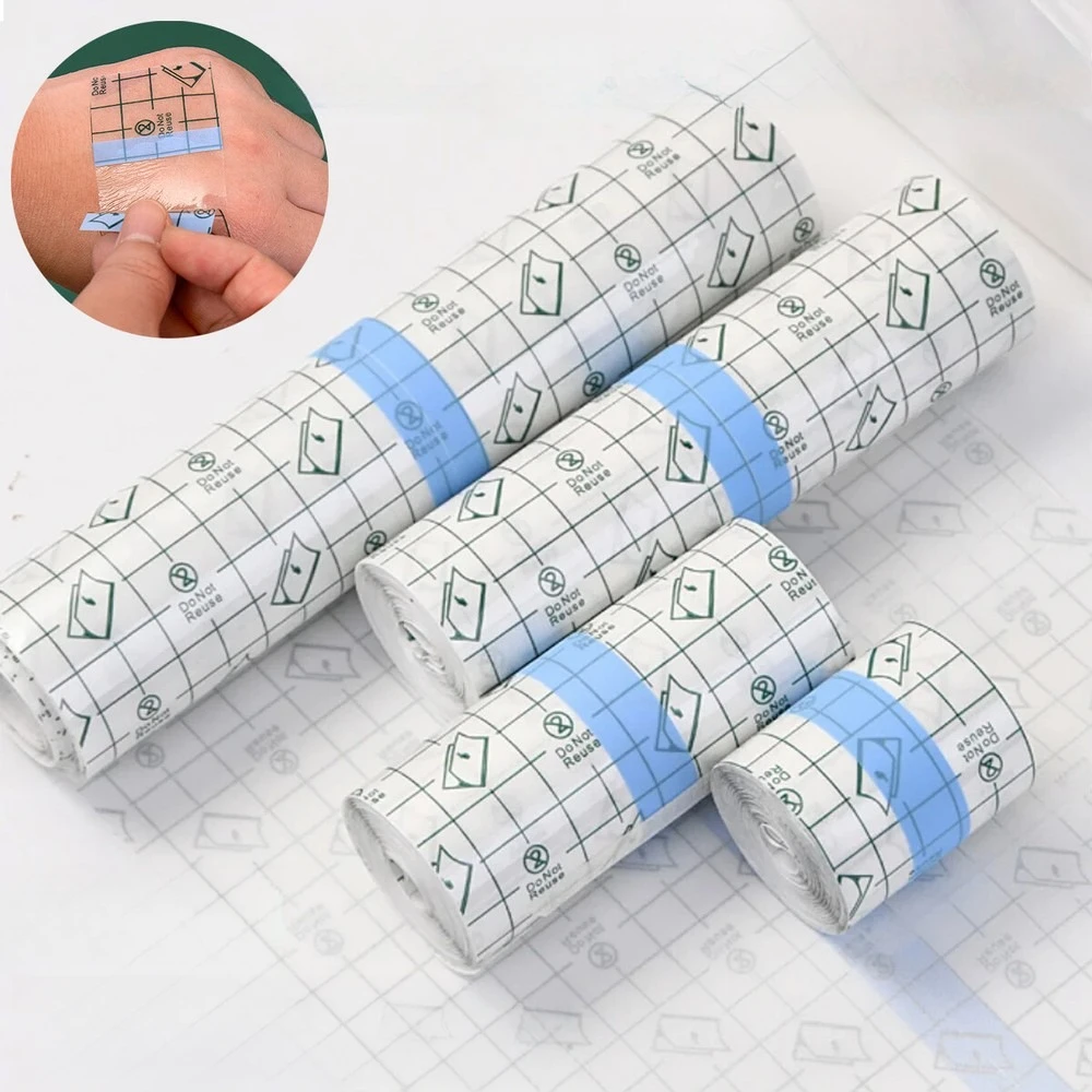 Waterproof Film PU Tape for Aftercare Protective Skin Healing Tattoo Adhesive Bandages Repair