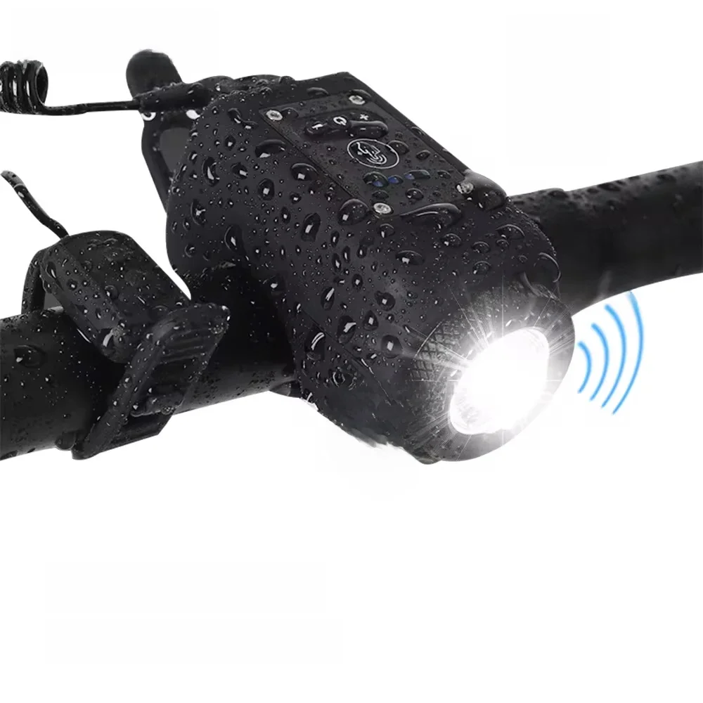 AliExpress cycle zone Bike Horn Light 110DB USB Rechargeable Bicycle Front Light Electric Bell Remote Control Horn Bike Light Night Cycling Accessorie