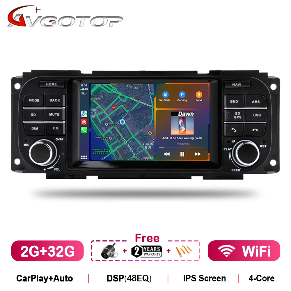 

WITSON Android 13 автомобильный аудиоплеер для JEEP Grand Cherokee Liberty Wrangler Chrysler для Dodge GPS DSP Carplay автомобильное радио