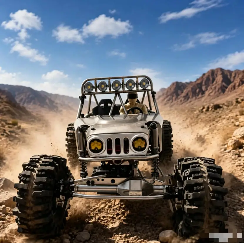 3D Printed Cockpit，Driver Figure，Interior Kit，RC Rock Crawler Tube Chassis