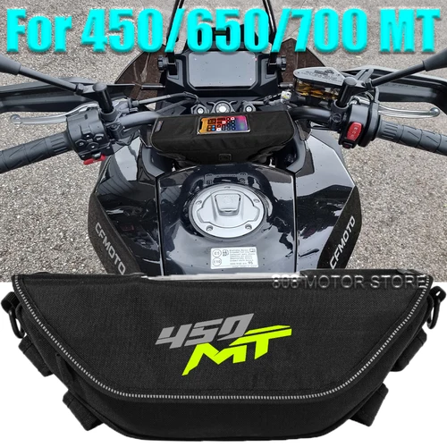 Bolsa de herramientas para accesorios de motocicleta CFMOTO 450 650 700MT mt, impermeable y a prueba de polvo, práctica bolsa de manillar de viaje