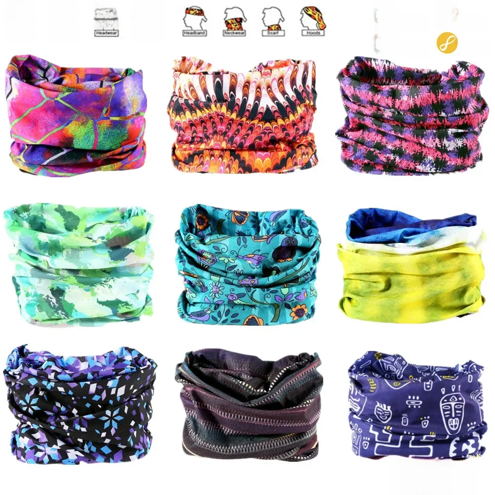 AliExpress BAORULUCK Novelty Multi-color Seamless Bandanas Headwear Scarf Magic Headband  Face Mask Wrap Bicycle
