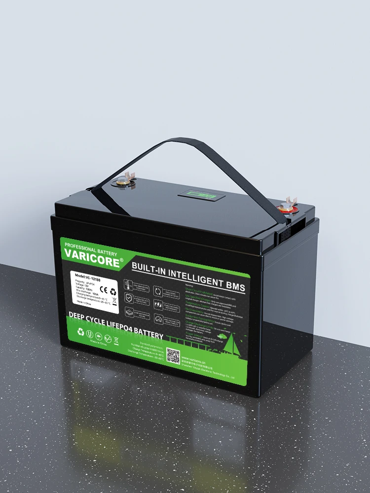 VariCore 12V180Ah Batteriepack 4-Saiten-BMS LiFePO4-Batterie, für Wohnmobile, Golfcarts, Reisen, Camping, Heimenergie, Solarstromspeicher, Off-Grid-Solarstromsysteme, usw.