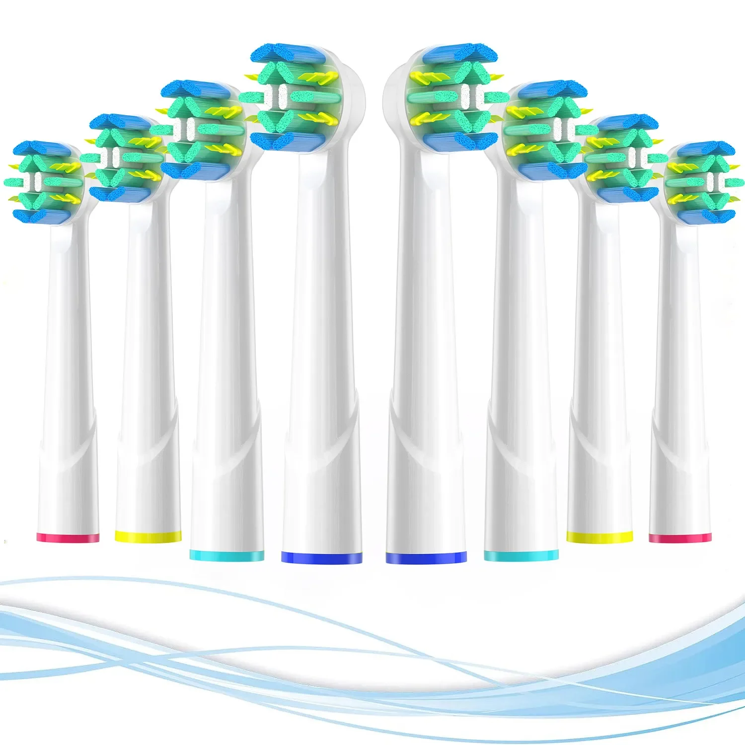 Tête de brosse de rechange pour nettoyage du fil dentaire, Compatible avec la brosse à dents électrique oral-b Pro 1000 9000, vitalité sonique, 4/8/12/16 pièces