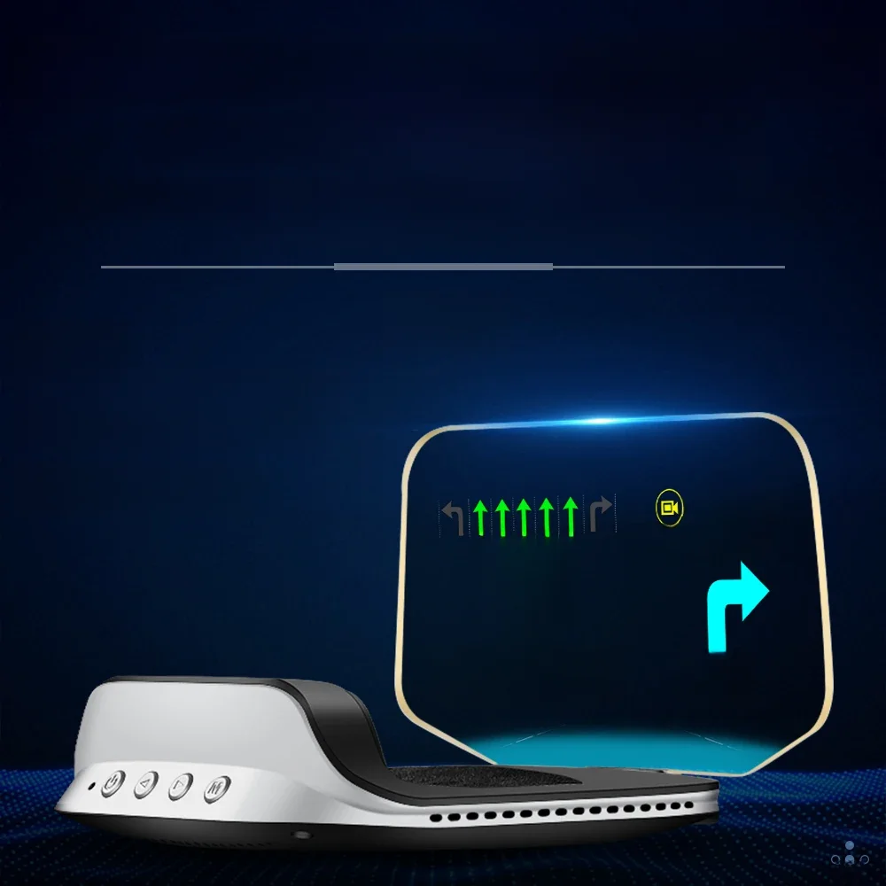 HUD Car C3 OBD GPS Heap up Display HD Inteligentny projektor nawigacyjny do przedniej szyby Obd2 Obrotomierz Komputer pokładowy Alarm bezpieczeństwa — zdjęcie 2