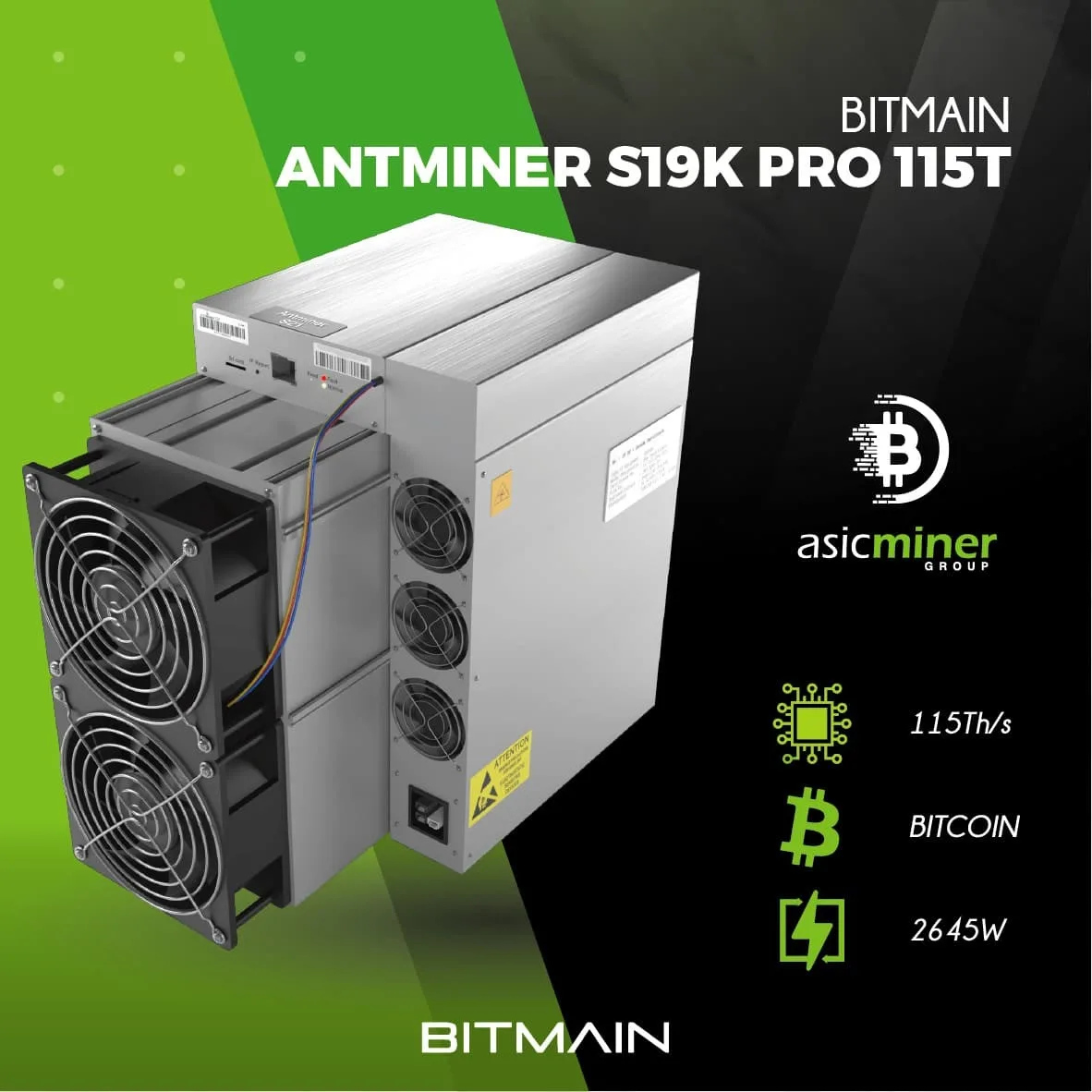

AD buy 5 get 2 free Bitmain Antminer S19K Pro 115Th Bitcoin MINER