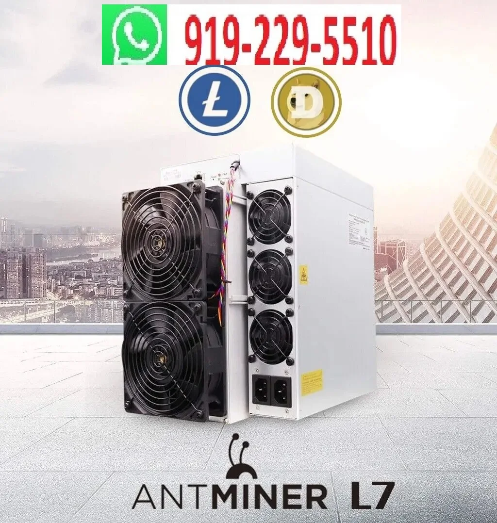 ORIGINAL ANTMINER L7 9050 MH 3260W NOW IN STORE AND READY TO SHIP WE DELIVER NATION WIDE