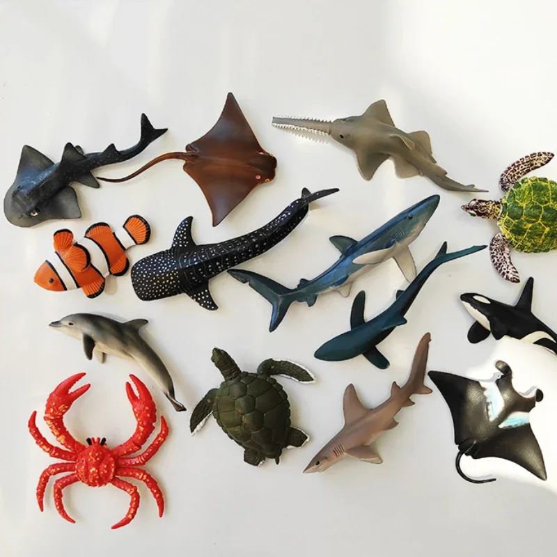 Realistyczne zwierzęta morskie lodówka naklejki magnetyczne śliczne rekiny żółwiem morskim Manta Ray magnetyczne dekory tablica magnesy Home Decor — zdjęcie 2