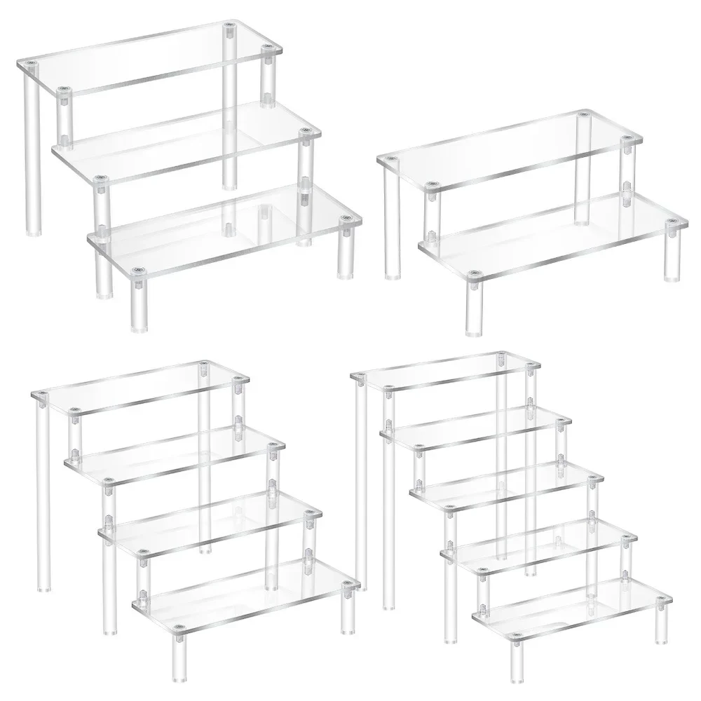 Acryl Riser, klare Display Riser stehen Parfüm Veranstalter Acryl Regale Cupcake Regal für Amiibo