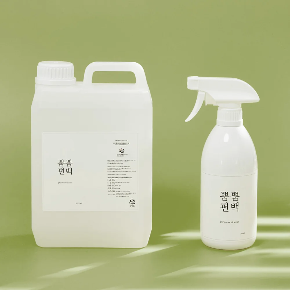 뿜뿜편백 3%천연편백오일함유 편백수 피톤치드 스프레이 2L+500mL(공병)