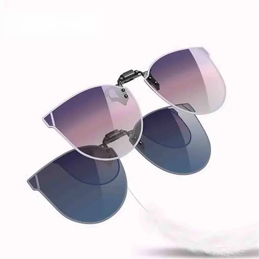 AliExpress KLASSNUM Fashion Polarized Flip Up Clip On Sunglasses Women Cat Eye Shading Glasse UV400 Driving Cycling Outdoor Goggles Eyewear