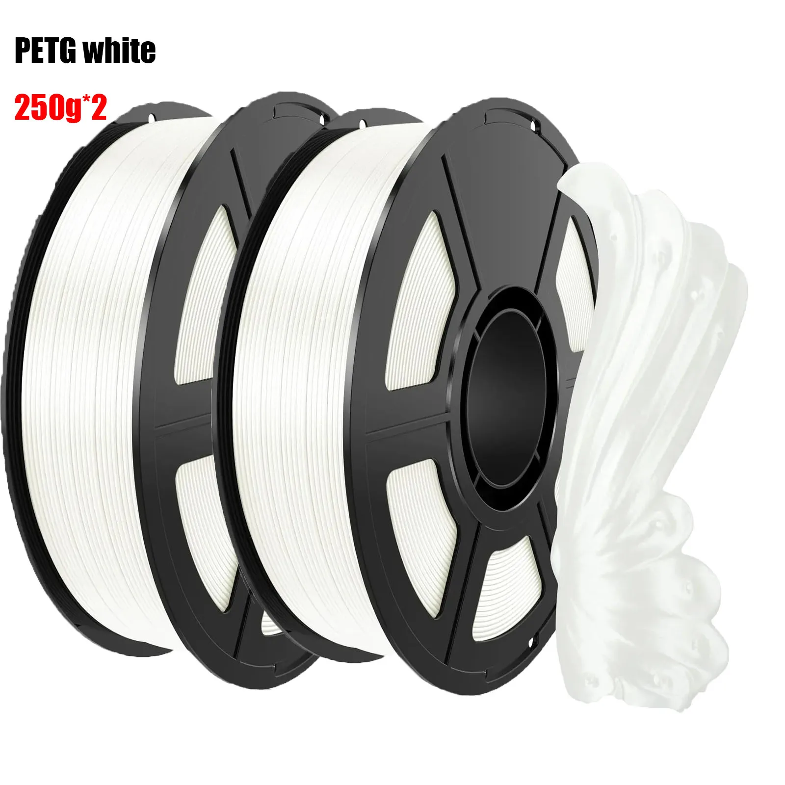 

3D Printer PETG Filament 1.75mm 500g,High Precision, Strong Toughness, Wiring Tightness,Dimensional Accuracy +/- 0.03mm,white
