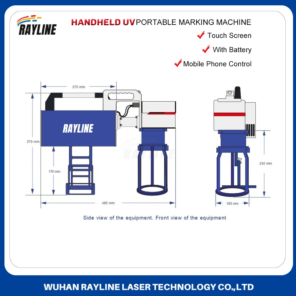 New Portable 5W UV Laser Marking Machine for Glass Crystal Metal Plastic Wood UV Laser Engraving Machine 2 Years Warranty