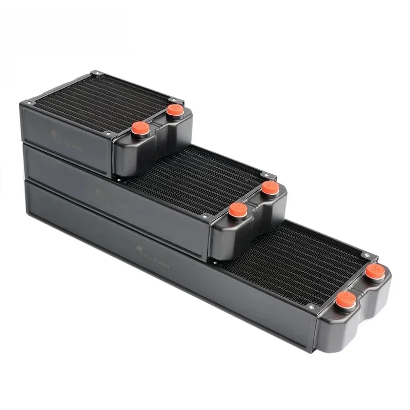 FREEZEMOD – radiator do chłodzenia wodą, wykonany z aluminium, 120/240/360, do komputerów PC, grzejnik chłodzący, grubość 45 mm, kompatybilny z wentylatorami 120. — zdjęcie produktu 6