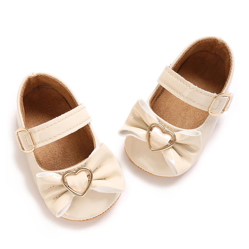 Süße Frühlings- und Herbst-Babyschuhe für 0-18 Monate, Prinzessinnen-Schuhe mit Niedlicher Schleifendekoration, PU-Weichsohle, Rutschfeste Laufschuhe für Kleinkinder – Detail 7
