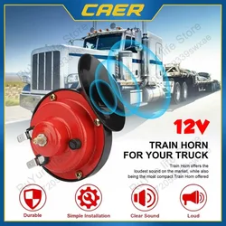 12V Super Loud Train Horns 100DB Waterproof Automotive Loudspeaker Universal Car Motorcycle Truck Boat Electric Sound Signal