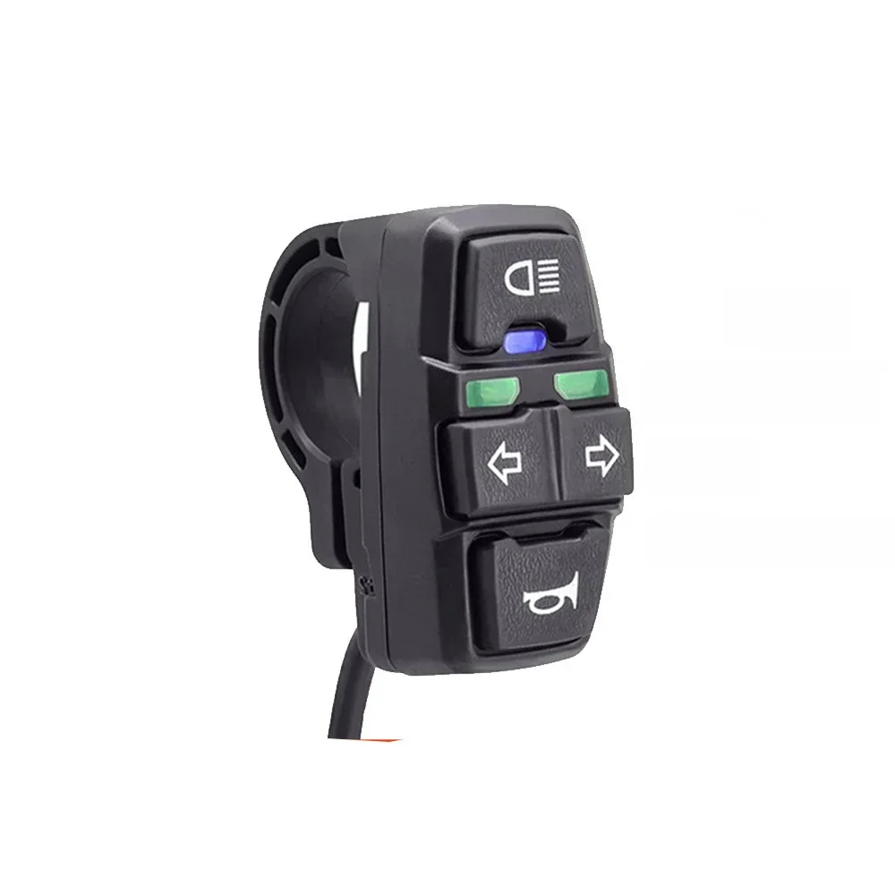 AliExpress NONE Electric Bike Scooter Light Switch Ebike Lamp and Horn Switch for Motorcycle Button Can Control Turn Signal Light 36V/48V DK336