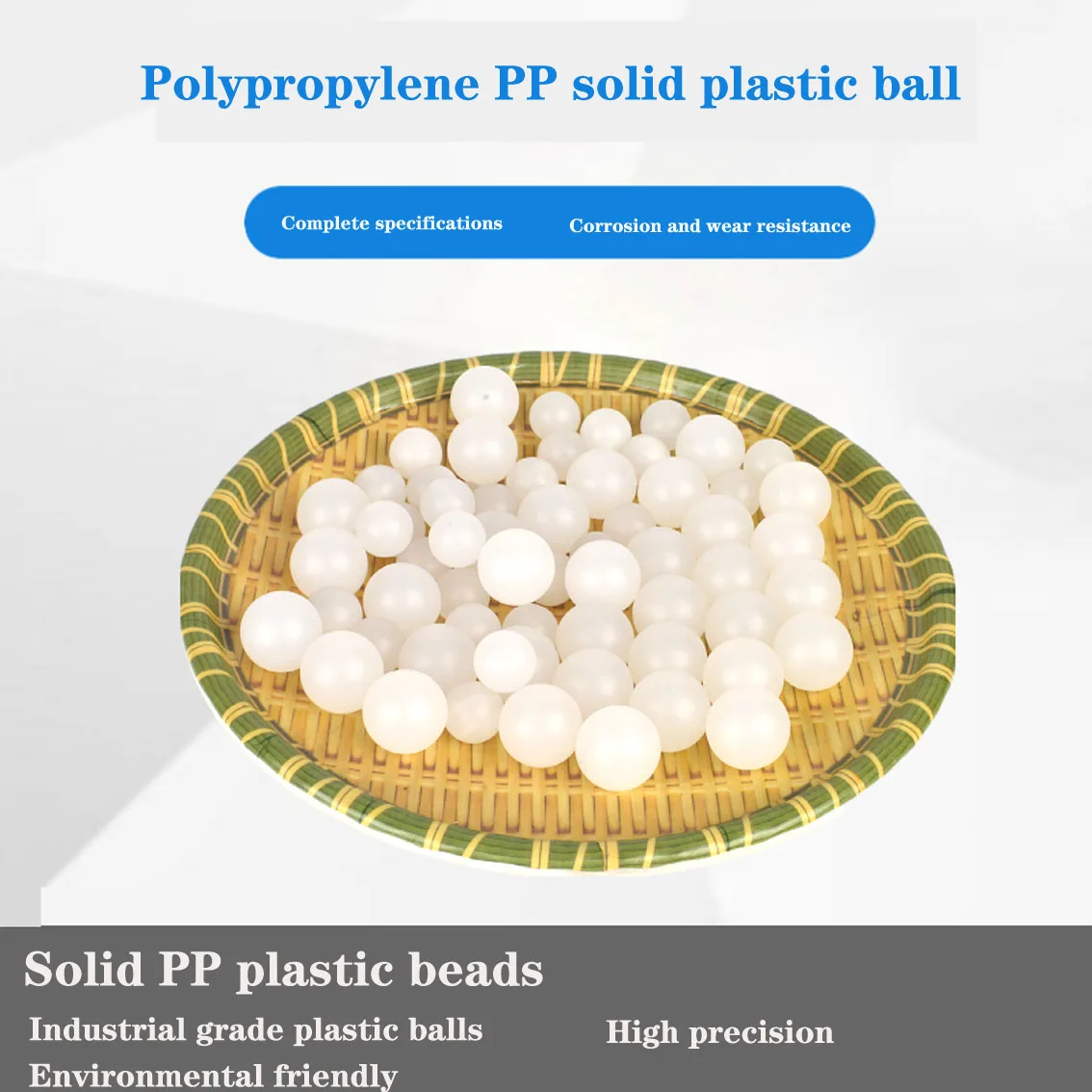 1-50Pcs PP Solid Plastic Ball Polypropylene Plastic Ball 2/3/4/5/6/7/8/9/10/20/18/25/30/40/50mm Floating Semi Transparent Ball