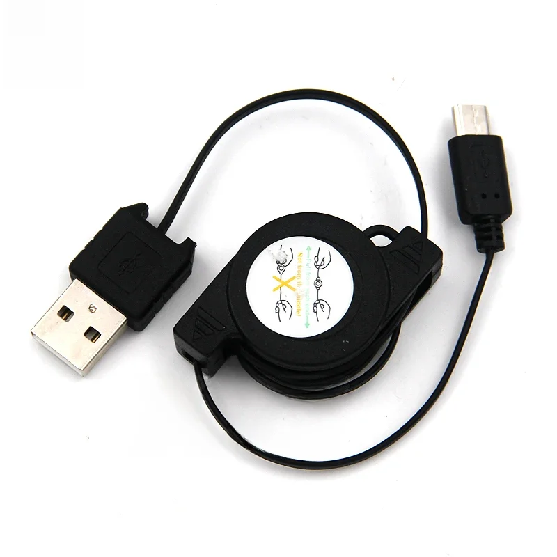 Elastyczny, chowany kabel do ładowania Micro USB dla Androida Xiaomi Huawei Lenovo Samsung telefon przenośna szybka ładowarka Adapter — zdjęcie 2