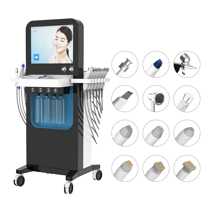 Professional 13 In 1 Face Oxygen Microdermabrasion Skin Rejuvenation Comprehensive Skin Manager Beauty Machine