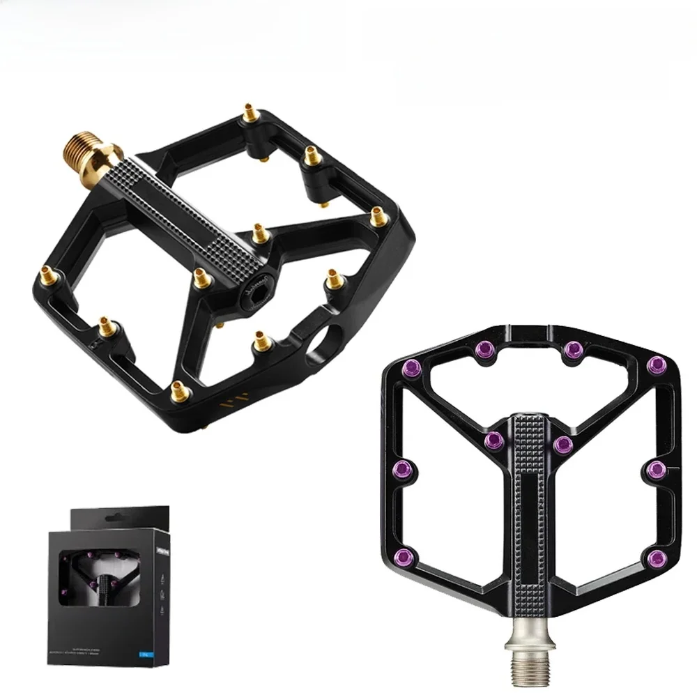 AliExpress RPANTAHI MTB/BMX Bicycle Pedal Gold Adjustable Ultra Light 3 Bearings Aluminum Alloy Pedal Bike Professional Pedals
