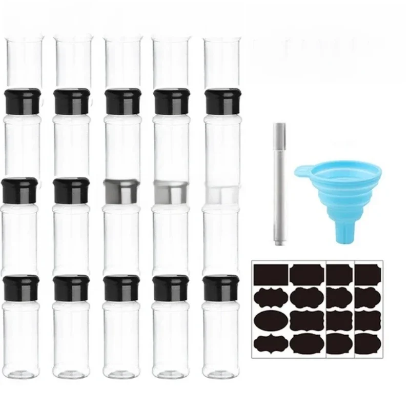 Pot d'assaisonnement en plastique, 100ml, 5 à 20 pièces/ensemble, bouteille de vinaigre, condiments pour barbecue