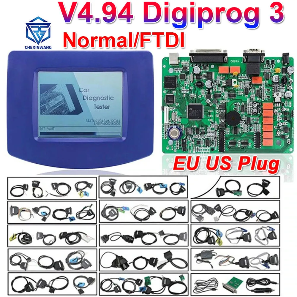 Digiprog3 Full Set Digiprog 3 With FTDI Chip V4.94 Rollback Programmer Device Mileage Adjustment Tool Obd Correction Tool