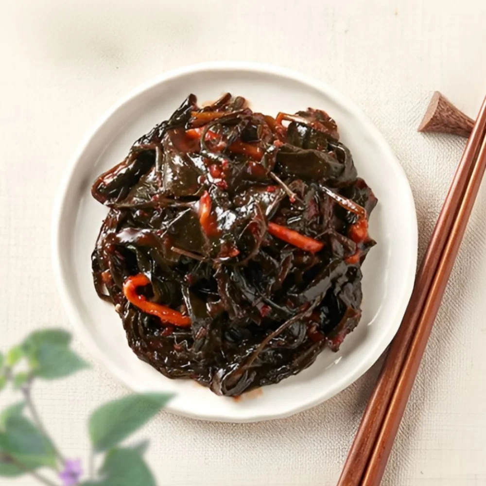 [Premium] Delicious Red pepper leaves Seasoned 1kg simple snack side dish