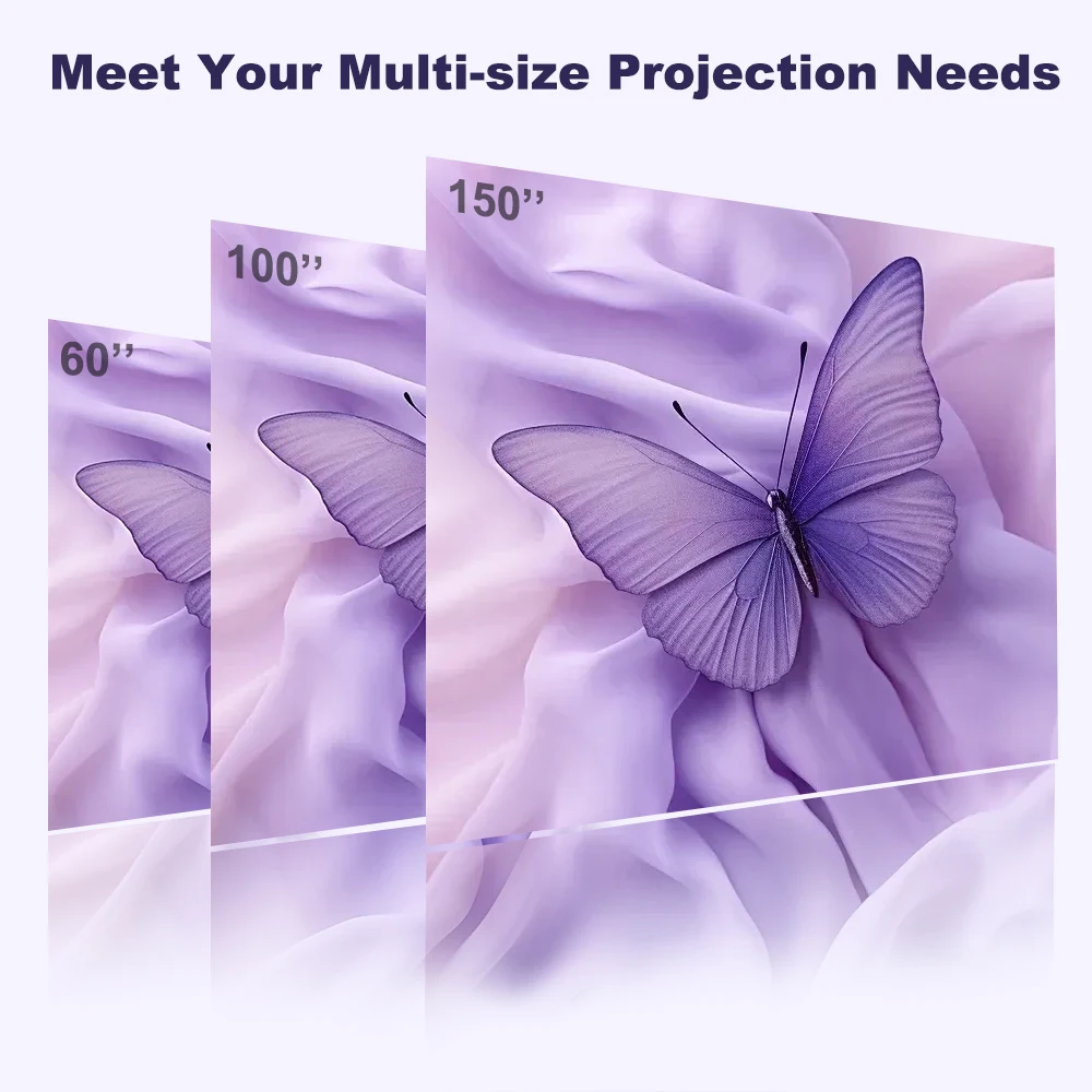 DESS Projector 4k Home Theater Video Dual WiFi Bluetooth Full HD Native 1080P Auto Focus Electric Stand Outdoor Led Projector