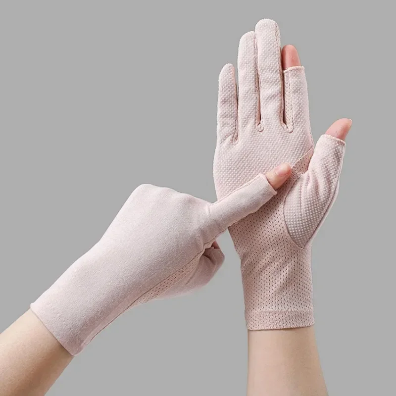 AliExpress Lady Sunscreen Ice Silk Gloves Female Summer Sun Protection Gloves Fashion Cycling Driving Running