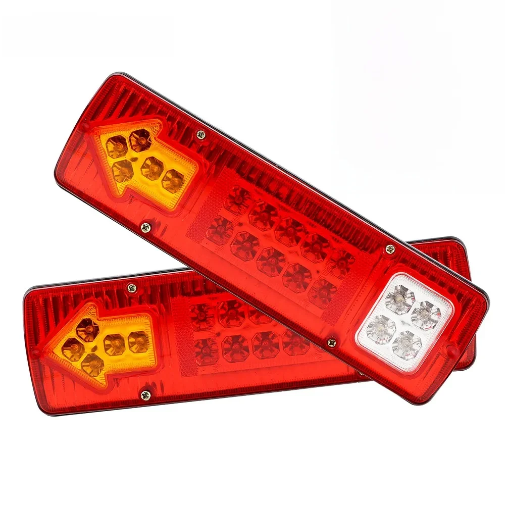 19LED Światła tylne Włączanie światła stopu Wskaźnik hamulca 12V 24V Do przyczep Ciężarówki Światła tylne Światła kierunkowskazów Akcesoria samochodowe — zdjęcie 2