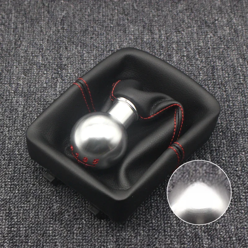 Newbee – pommeau de levier de vitesse à 5 vitesses avec housse de protection pour Volkswagen VW Polo 9N 9N2 2002 2003 2004 2005-2009