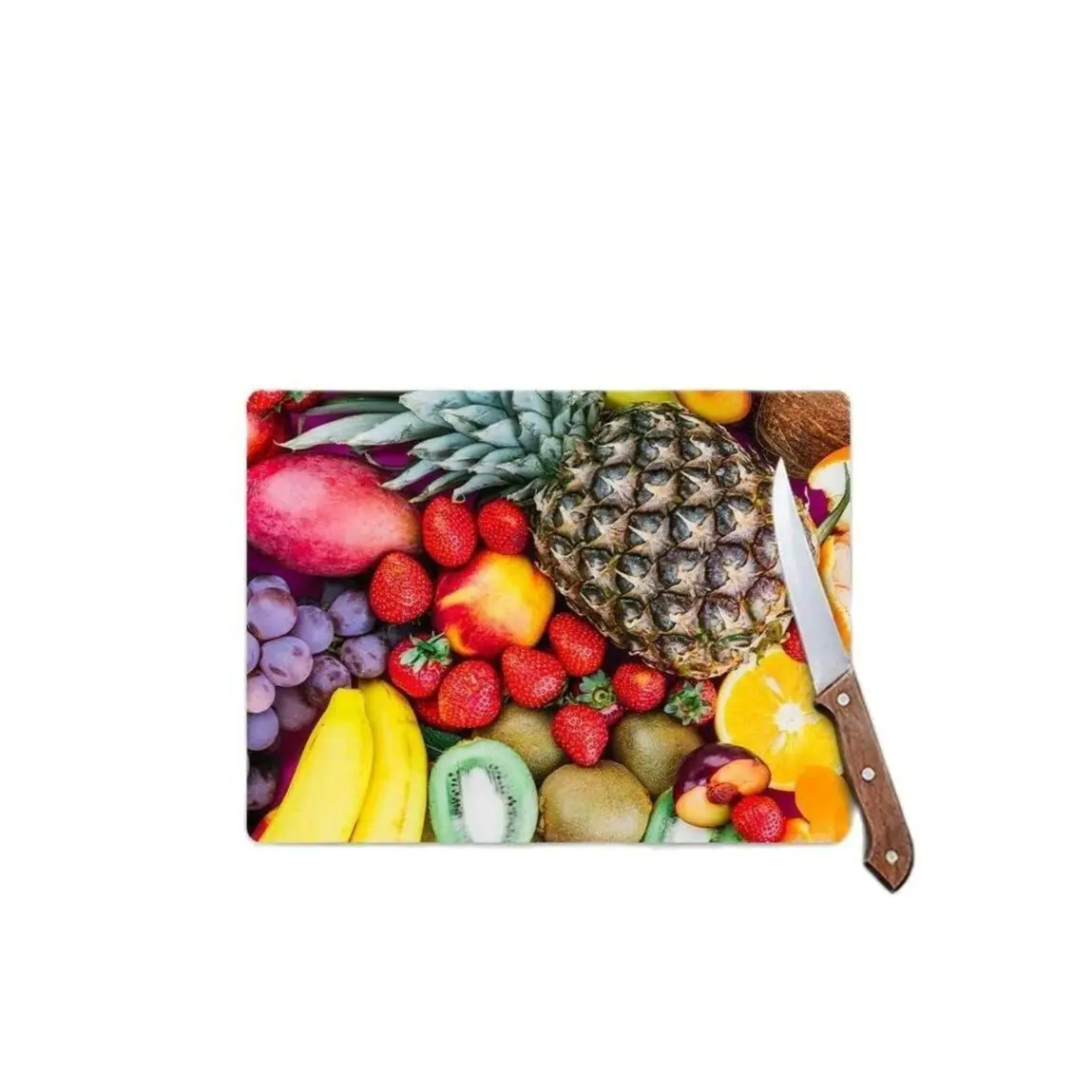 Kitchen Cutting Doürama Tempered Glass Cutting Board Fruit Basket Looking | Glass Cutting Board-Cutting Deck | 20X30 cm