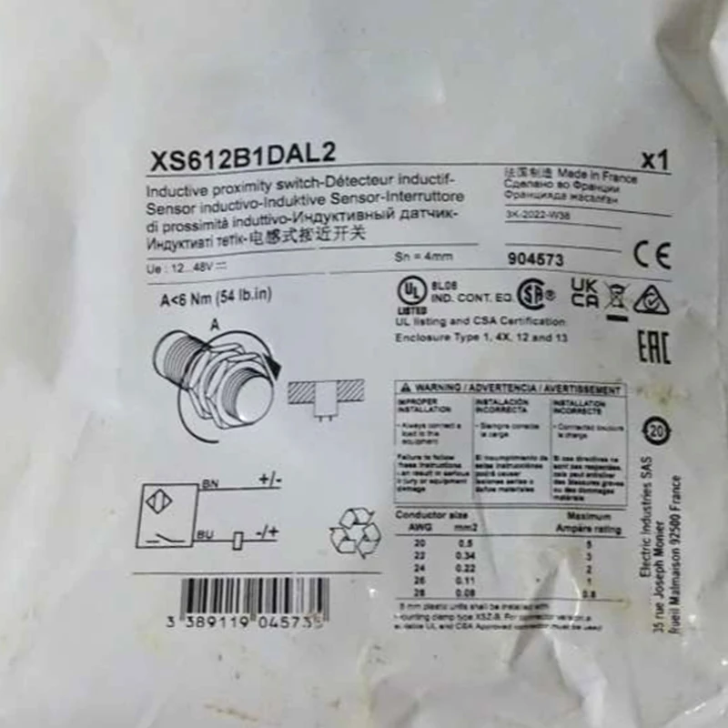 

Новый высококачественный переключатель Schneider XS612B1DAL2
