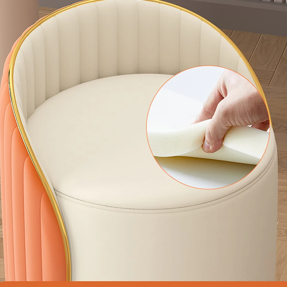 Light Luxury Makeup Chair Bedroom Internet Celebrity Backrest Female Designer Style Simple Nail Art Rotatable