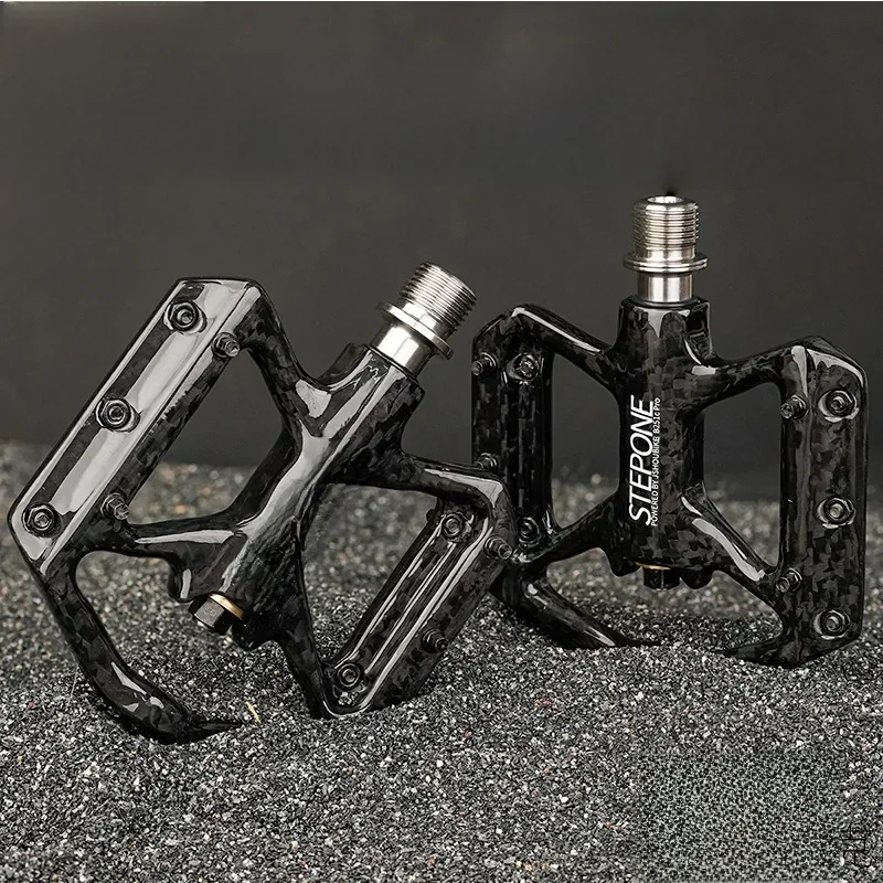 AliExpress JSHOU BIKE Bicycle Pedals Ultralight Carbon Fiber Non-Slip Road Mountain MTB Bike Pedal Waterproof Bicycle Accessories/Parts
