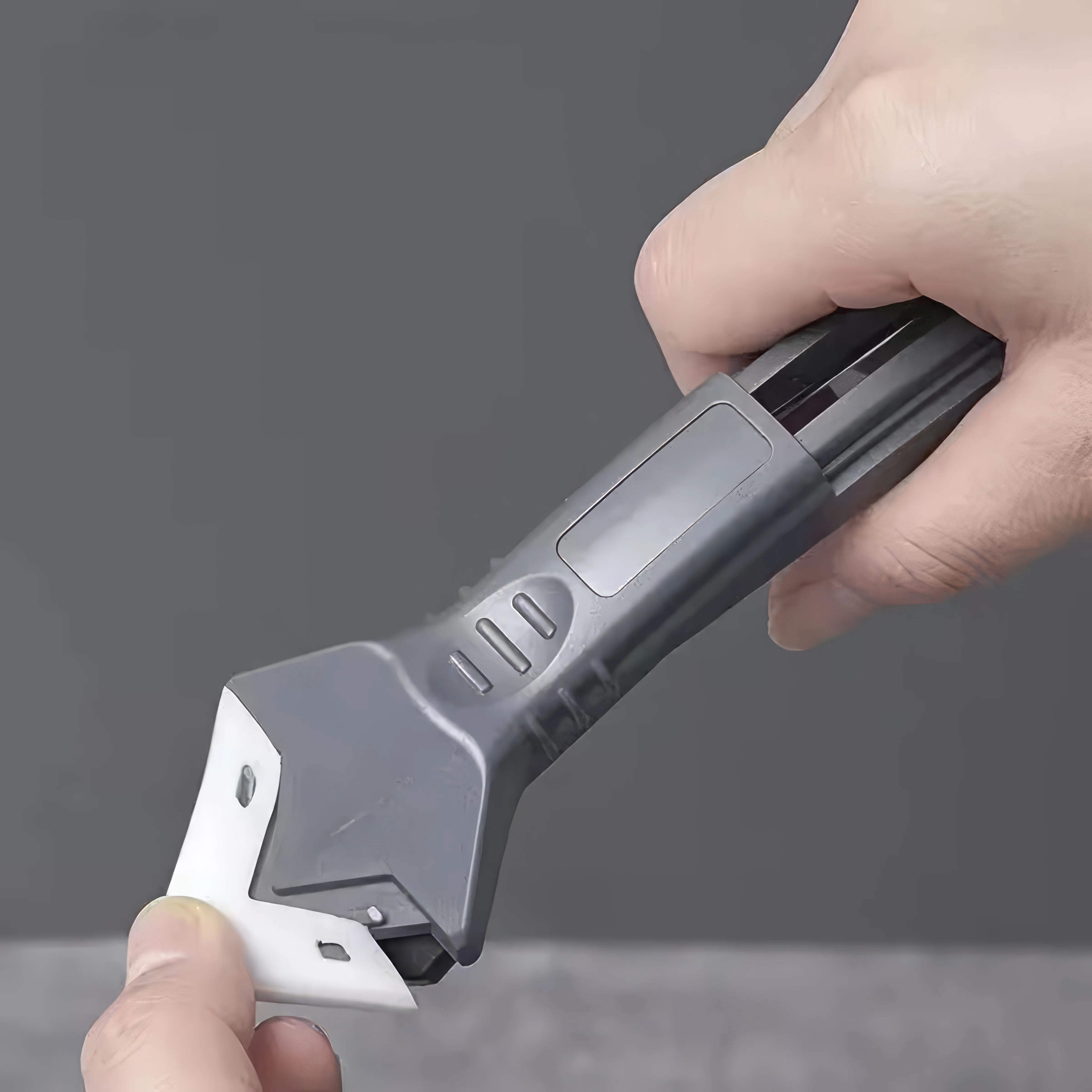 

1 Piece of 5-in-1 Sealant Remover Tool Black, Manual Sealant Remover, No Need for Electricity, Suitable for Bathrooms and Floors