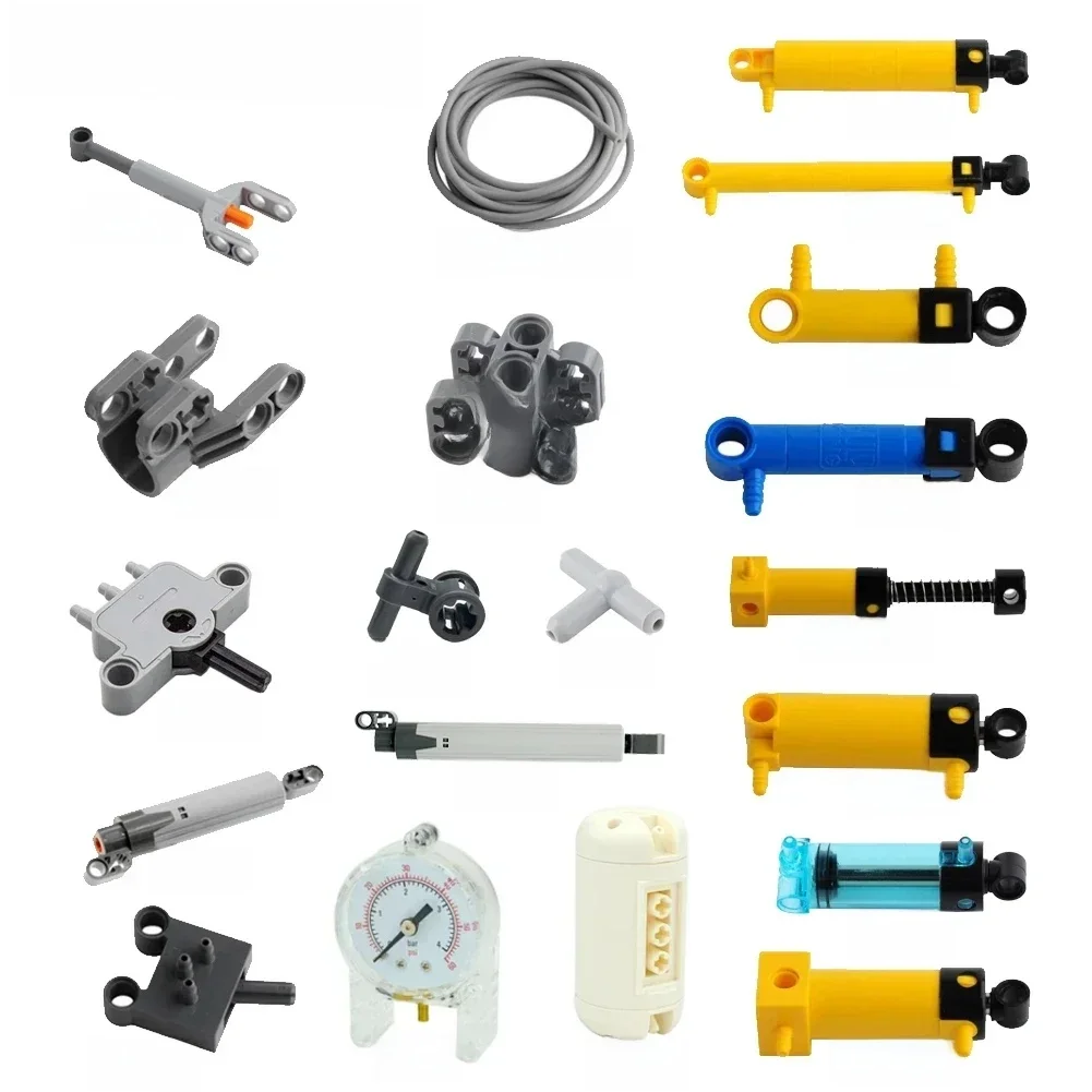 Pompe à air de tuyau de pièces pneumatiques MOC, poussoir précieux, plus récent, interrupteur de putter, intervalles, briques d'alimentation d'air, compatible avec Legoeds, nuits de construction